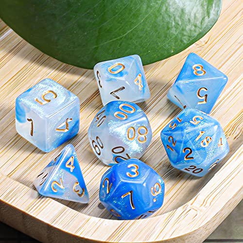 Image of CiaraQ 7pcs Polyhedral Dice Set for Dungeon and Dragons MTG Table Games