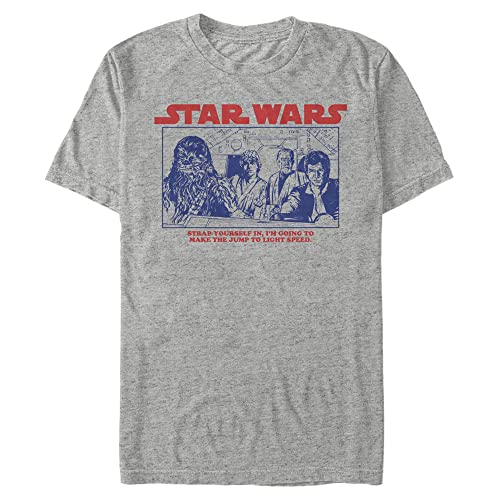 T-Shirt Star Wars Homme Vitesse de la Lumière anti-déformation et confortable