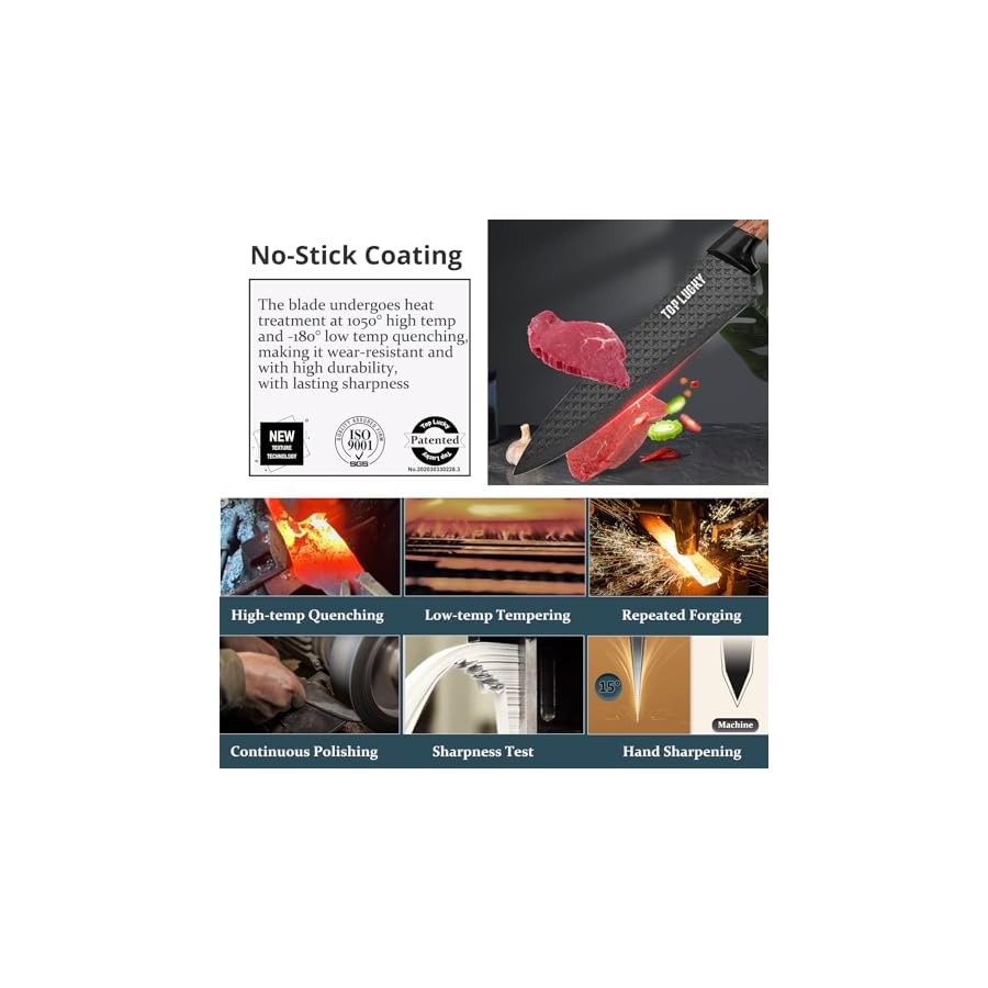 Knife-Set-6-Piece-Versatile-Kitchen-Knife-Set-Black-Sharp-Knife-Sets-for-Kitchen-with-Block-Professional-Chef-Knife-Block-Set-Anti-Rust-Stainless-Steel-Knives-Set-for-Kitchen-Space-Saver-Knives-Set Knife Set, 6-Piece Versatile Kitchen Knife Set Black Sharp Knife Sets for Kitchen with Block Professional Chef Knife Block Set, Anti-Rust Stainless Steel Knives Set for Kitchen, Space Saver Knives Set