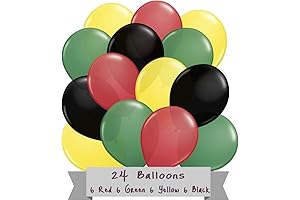Festiva Juneteenth Decorations, Black History Month Balloons