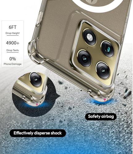 Image of KAPAVER Essential Magnetic Back Cover Case Compatible with Moto Signature - Magnetic Clear (PC+TPU) (Moto Signature - Magnetic Clear)
