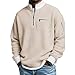 Yueliang 2026 Men's Casual Fashion up Collar Contrasting Zipper Sweatshirt, Men's Casual Sweatshirt Pullover Sweater (US, Alpha, Large, Regular, Regular, Black)