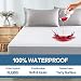COHOME Queen 100% Waterproof Mattress Protector, Hypoallergenic, Breathable Mattress Cover Fitted 8-21 inch Deep Pocket - Vinyl Free-Protect Against Dust Mites and Liquids