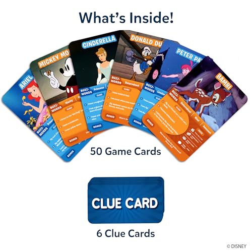 Image of Skillmatics Guess in 10 Disney, Card Game for Girls, Boys, Kids, Teens, Adults Who Love Cinderella, Mickey Mouse, Moana, Travel Toy, Screen-Free Fun, Gifts for Ages 6, 7, 8, 9 and Up