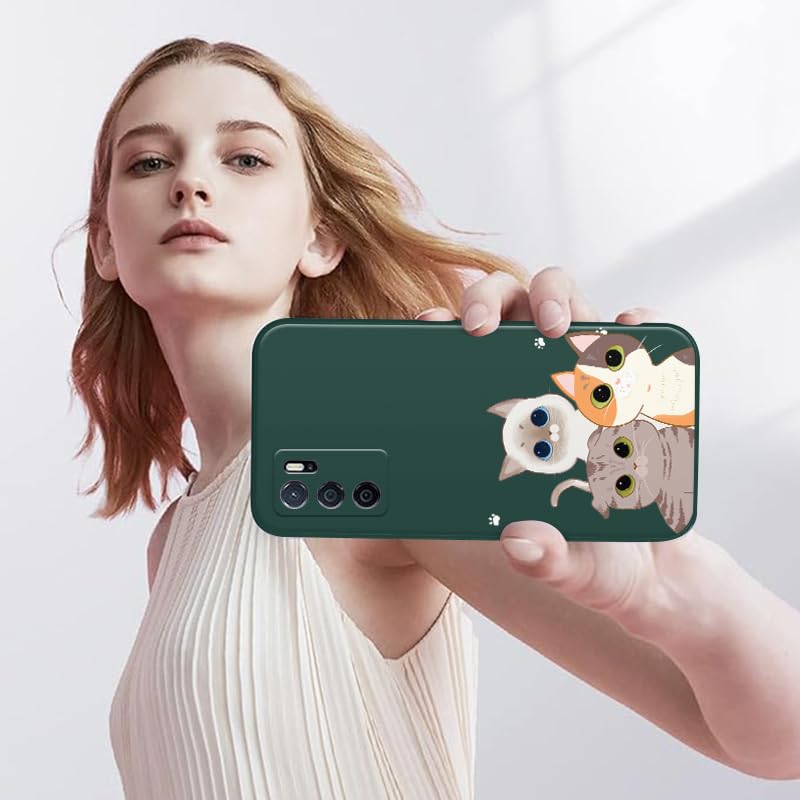 WOKEZ Kattmönster Fodral för Xiaomi Redmi Note 13 5G - Stötsäkert Silikon