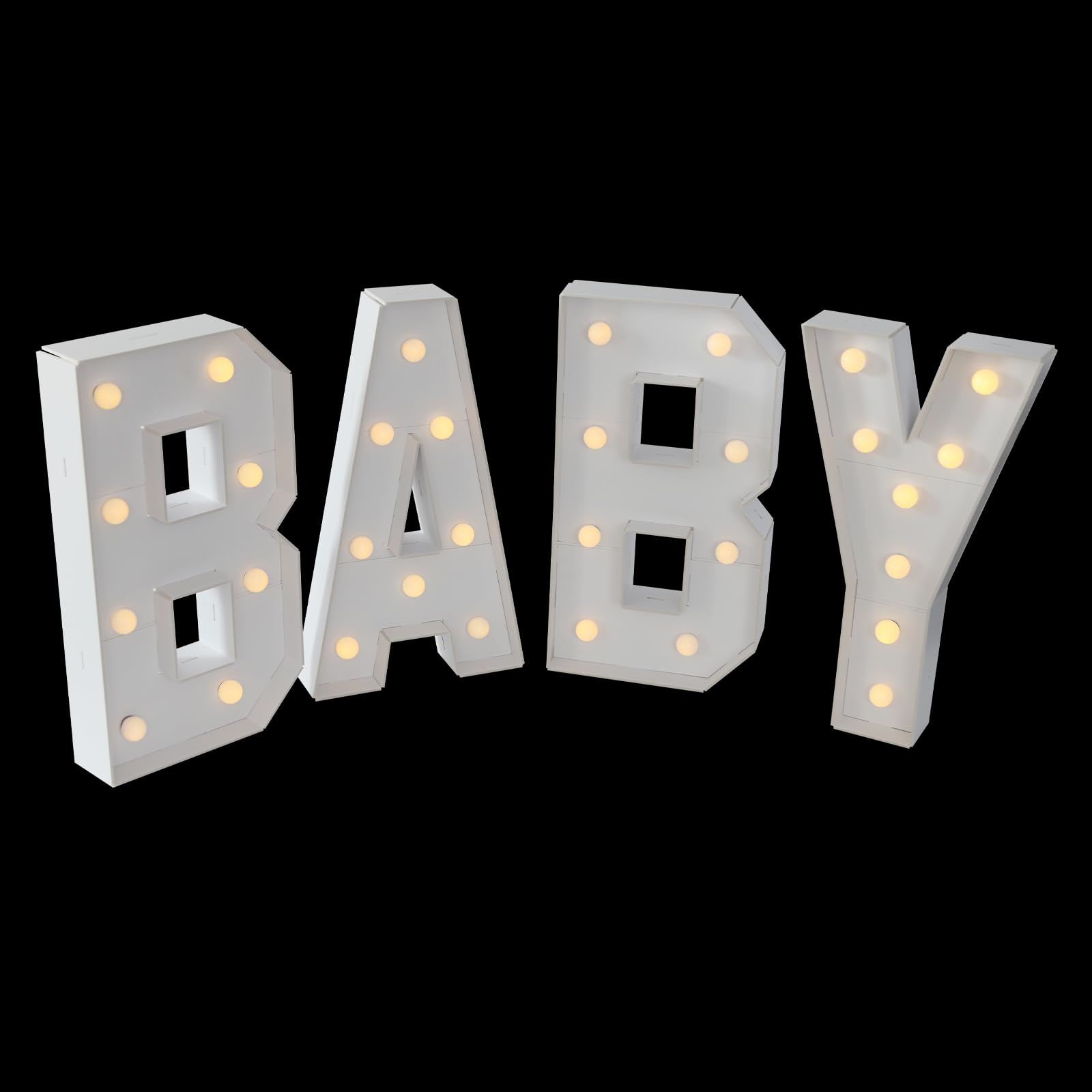 Letras LED con letras luminosas, letras, lámpara de habitación infantil, letras luminosas para cumpleaños de bebé y baby showers