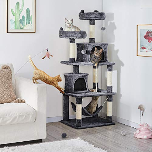 Yaheetech YT-00093714 62.2Inches Cat Tree Cat Tower Cat Condo thumb #1