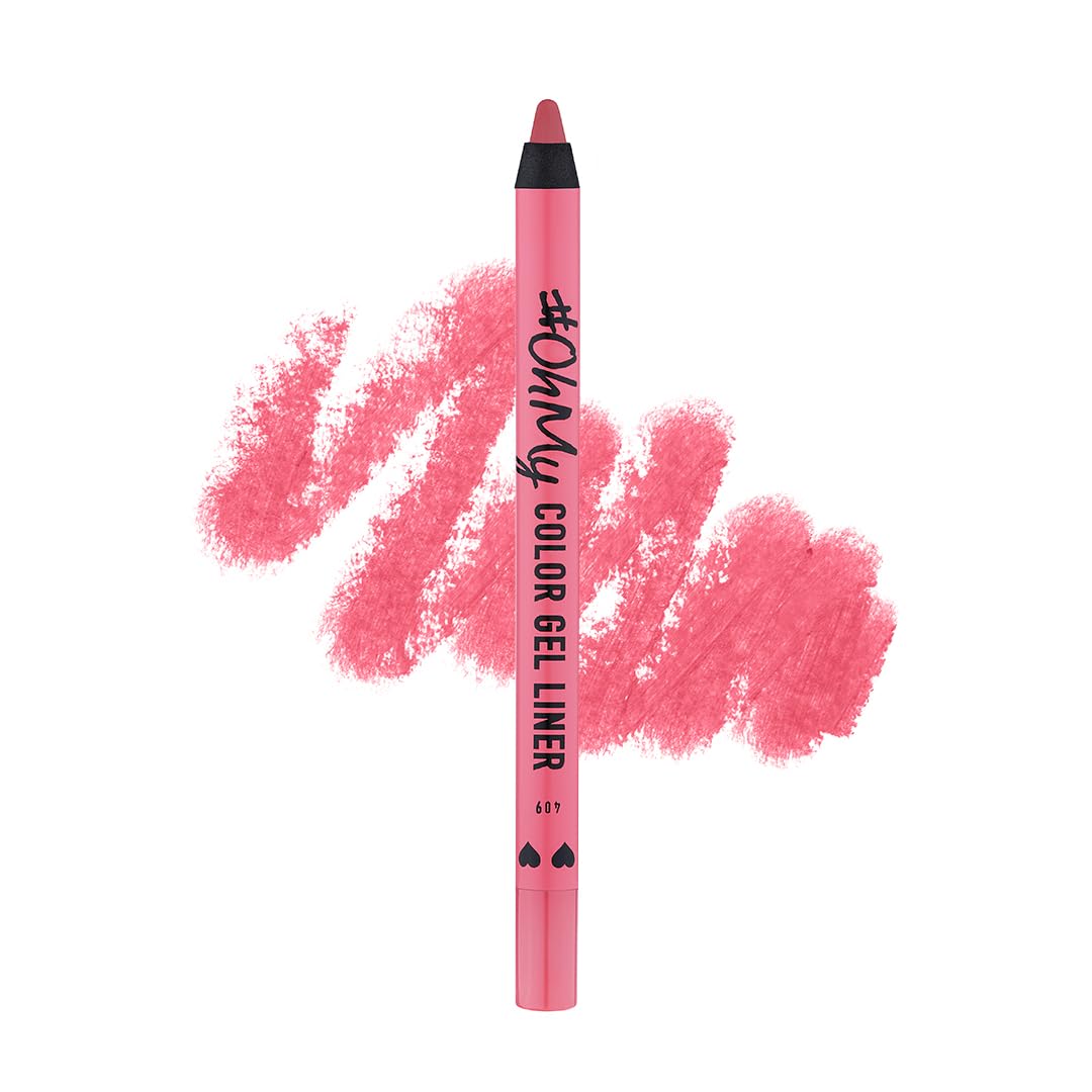 LAMEL Oh My Color Gel Eye liner – Shade 409 Coral| Waterproof, Smooth Eyeliner Pencil for All-Day Wear | 1.4g-image-29