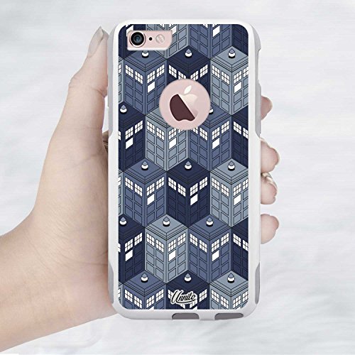 Unnito Iphone 6 Plus Case – Hybrid Commuter Case | Slim Cover With Hard Shell Design And Soft Inner Layer Compatible With Iphone 6S Plus White Case - Dr Who Phone Booth #TOP4