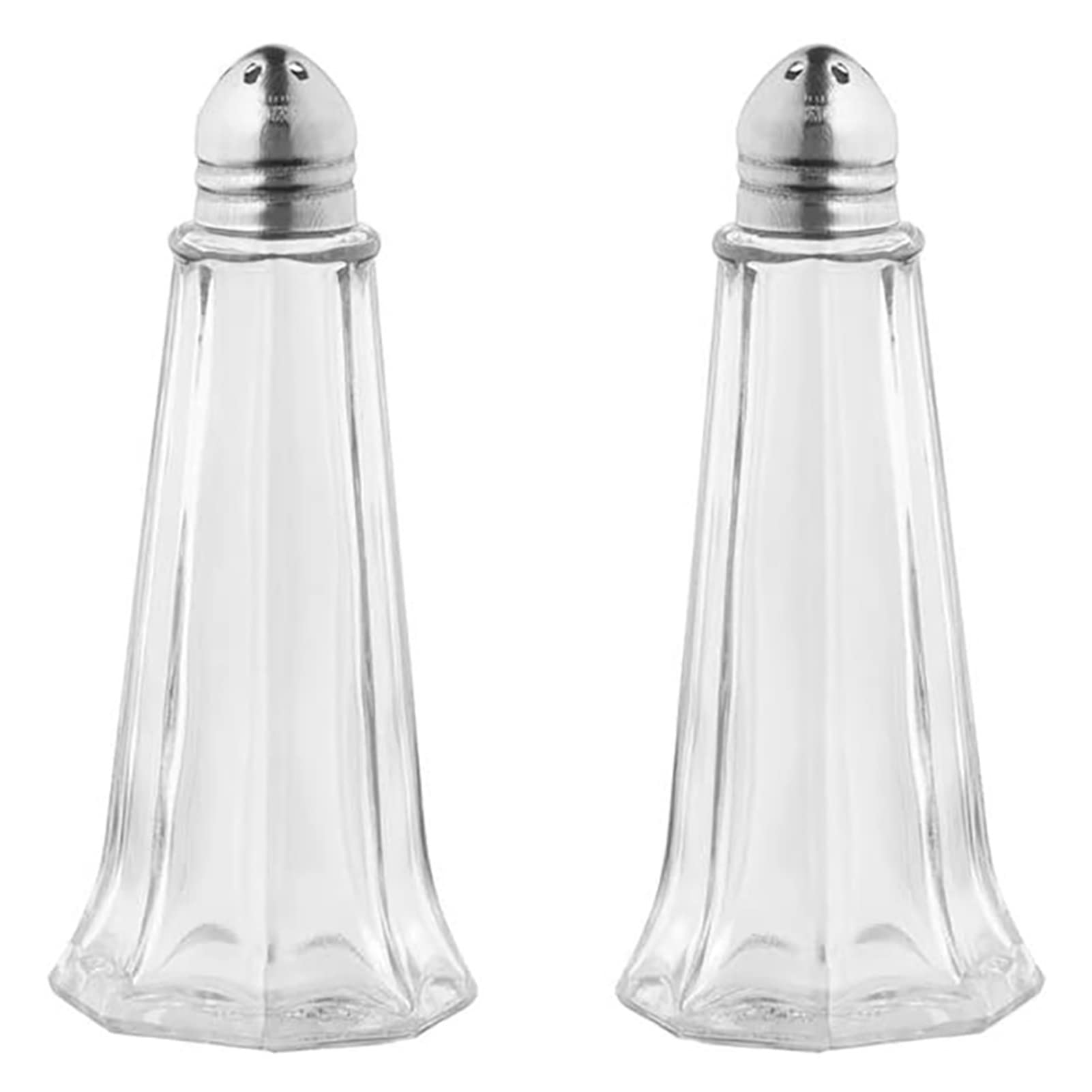 (Juego de 2) Botella de Pimienta rociador Mini Botella de condimento de Vidrio salero y pimentero Mesa Botella de condimento poroso