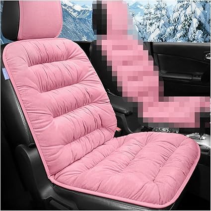 2 Stück Auto Vordersitzbezug für Jeep Grand Cherokee 2007-2020, Auto Sitzbezüg Autositzkissen Autositzbezug Auto Vordersitz Sitzauflage im Winter Auto Innenraum Zubehör,A-PINK