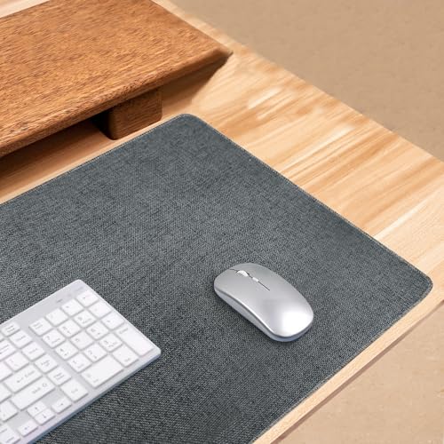 Grand sous-main de bureau gris foncé 90x45 tapis de souris chic