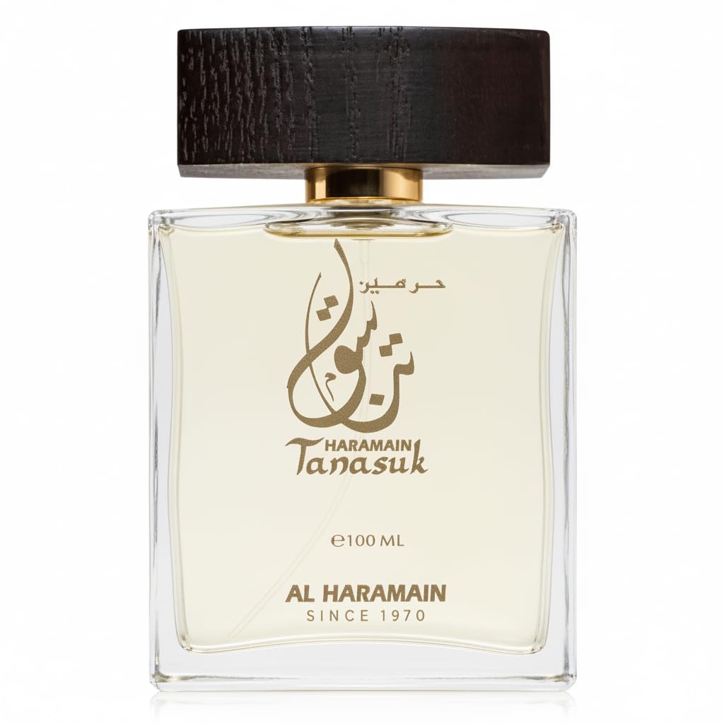 Al HaramainTanasuk Extrait de Parfum Spray for Unisex - Arabian Perfume for Women and Men - Floral Fragrance - Arabic Long Lasting Perfume - EDP Spray - 3.4 Oz