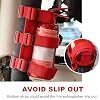Ohleats Roll Bar Fire Extinguisher Holder, Adjustable Fire Extinguisher Mount Strap with American Flag Pattern, Car Accessories Fixed Belt for Wrangler JK JKU TJ CJ Gladiator (Red-2PCS)