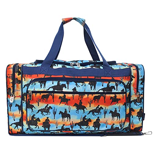 NGIL Canvas 23" inch Duffle Bag (Cowboy Silhouette-Black)2