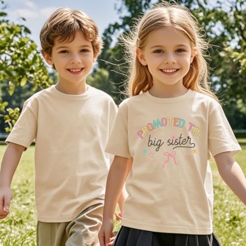 Image of Big Sister Shirt for Toddler Baby Girl Outfits Big Sis Announcement T-Shirt Gifts