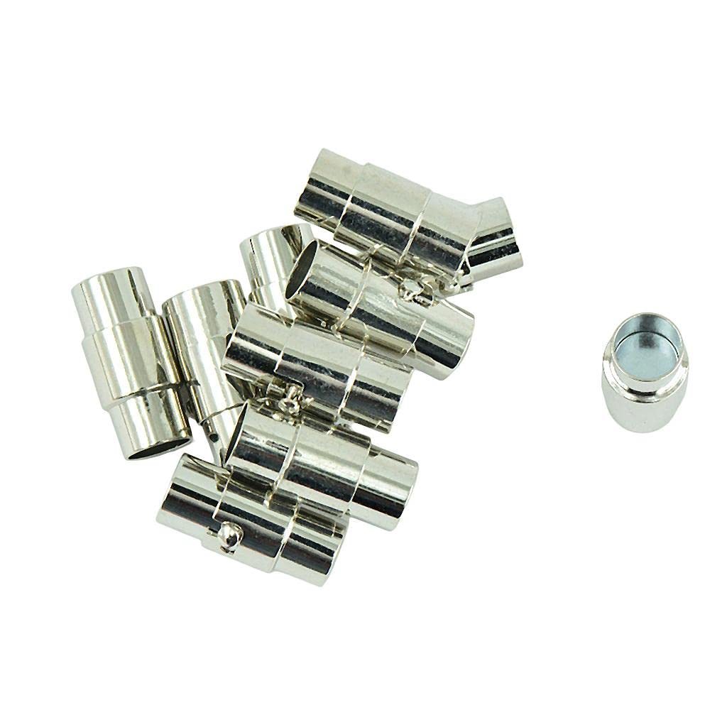 Magnetverschlüsse für Lederschnur, Armbandverbinder für DIY-Schmuck, 10 Sets