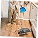 WESIEVYA Stainless Steel Broom with Long Handle for Hair and Dirt Cleaning Floor Sweeping Tool for Home and Outdoor Use Grey Color Reusable Design