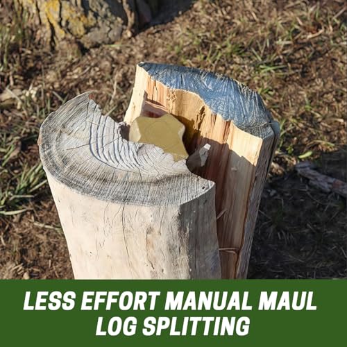 ZELARMAN Wood Splitting Wedge, 4 LB Manual Log Splitting Tool, Heavy Duty 4-Direction Steel Splitter for Tree Felling, Wood Chopping, Land Management by ZELARMAN - Image 6
