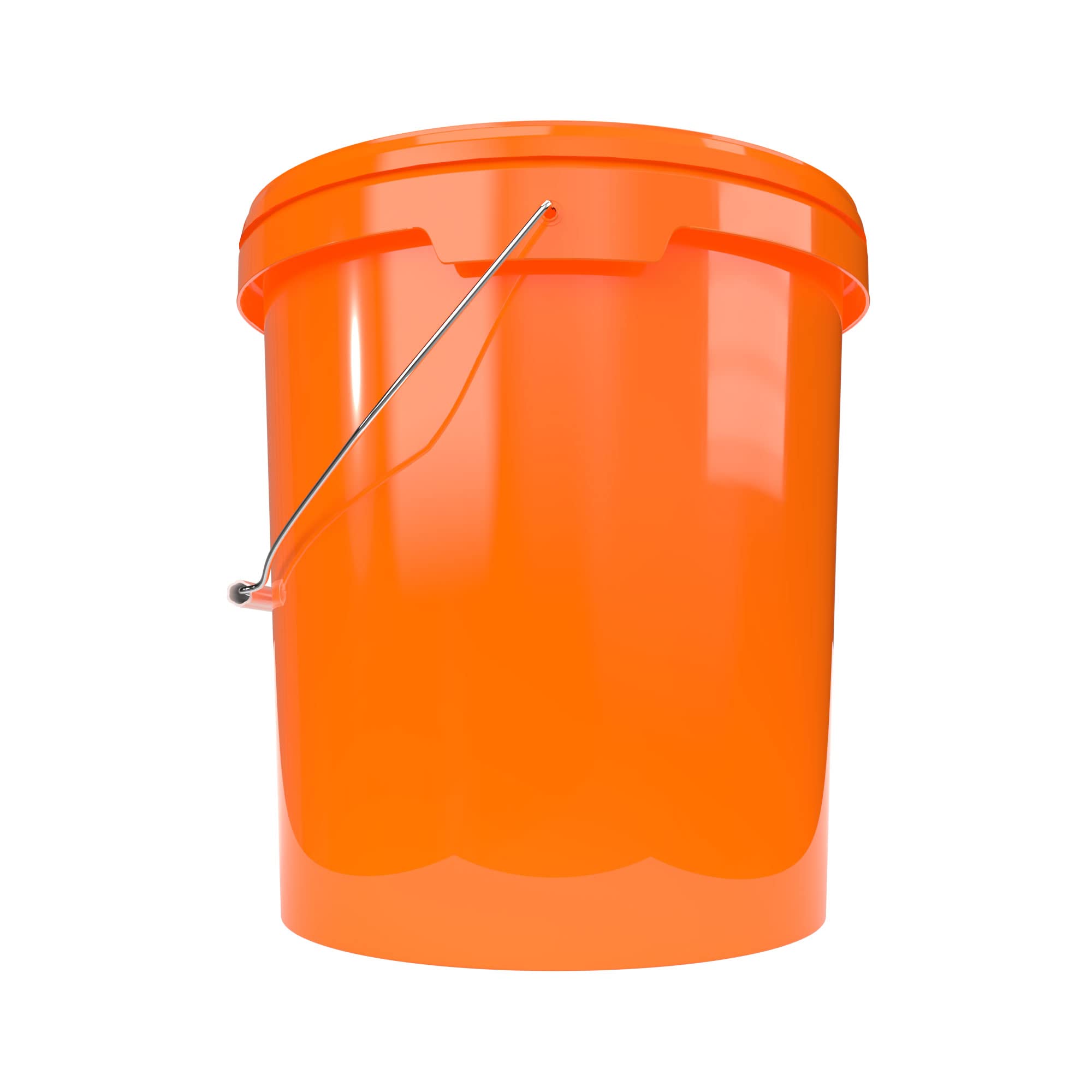 Emmer met deksel, 16 liter, luchtdicht en stabiel, geschikt voor levensmiddelen, leeg met handvat, deksel, geschikt voor levensmiddelen, chemicaliën, muurverf, waspoeder, lijm, 3 stuks, natuur