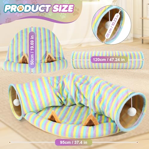 Túnel para gatos Spardar para regalar momentos de felicidad y diversión a tu mascota 3