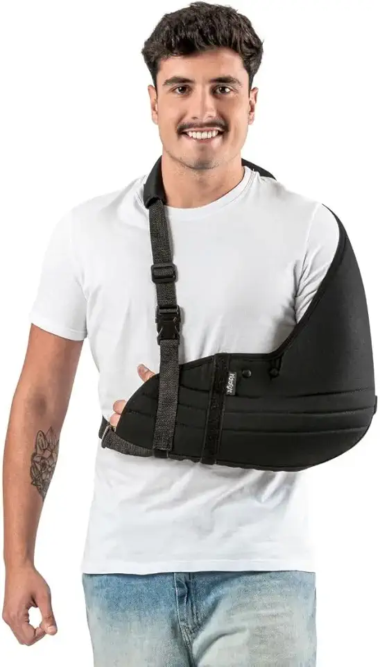 Tipoia Imobilizadora Velpeau Estofada Conforto Uso Adulto e Bilateral Pós Cirúrgica (M)