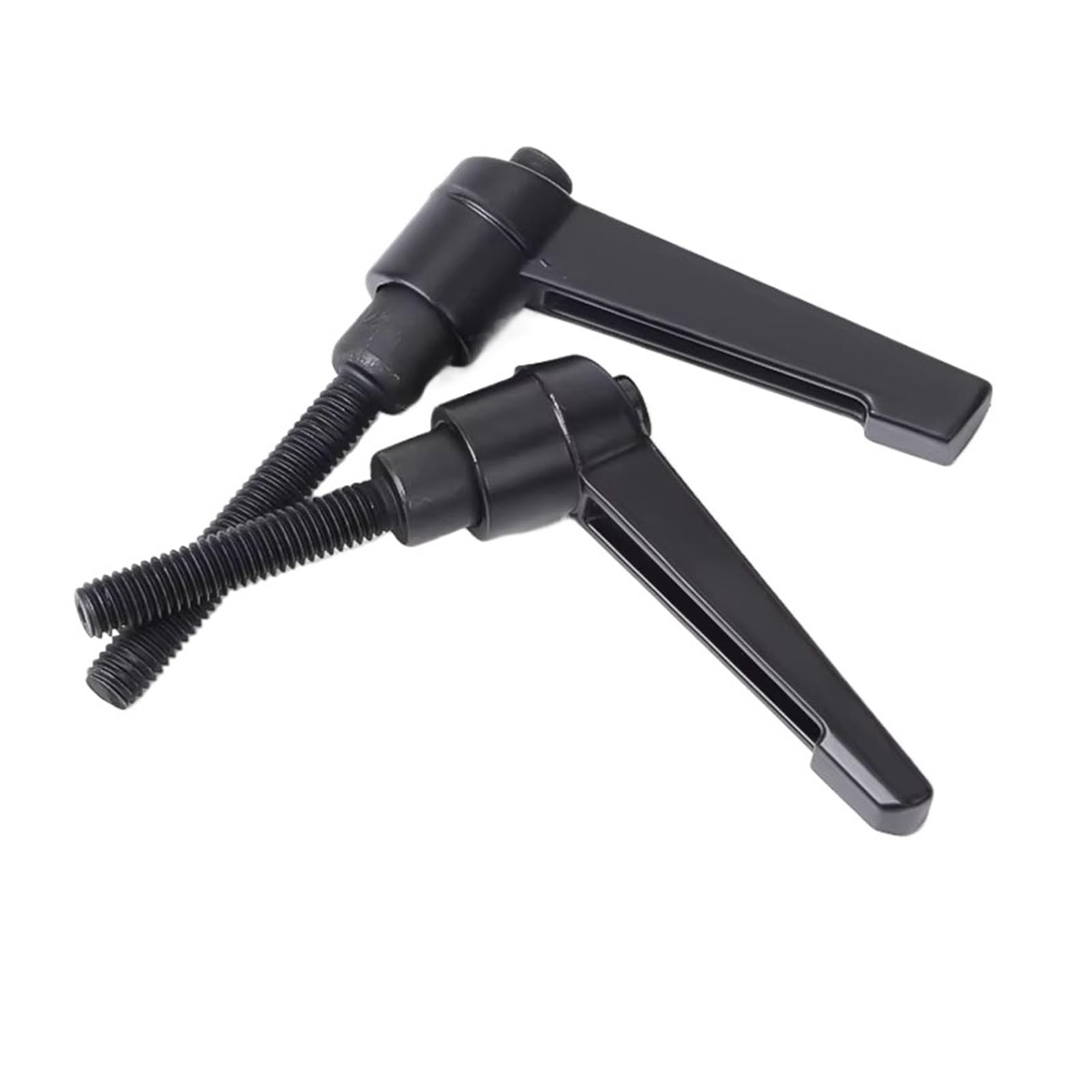 Zuvnik 80Mm Adjustable Clamping Lever Handles 1Pcs M4~M16 10-100Mm External Thread Adjustable Handle Lever Clamping Handles Thread Metal Knob Machinery Tools Diameter Length(80Mm)