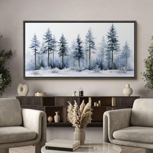 Image of MUDECOR Extra Large Framed Canvas Print Wall Art Pine Art for Living Room