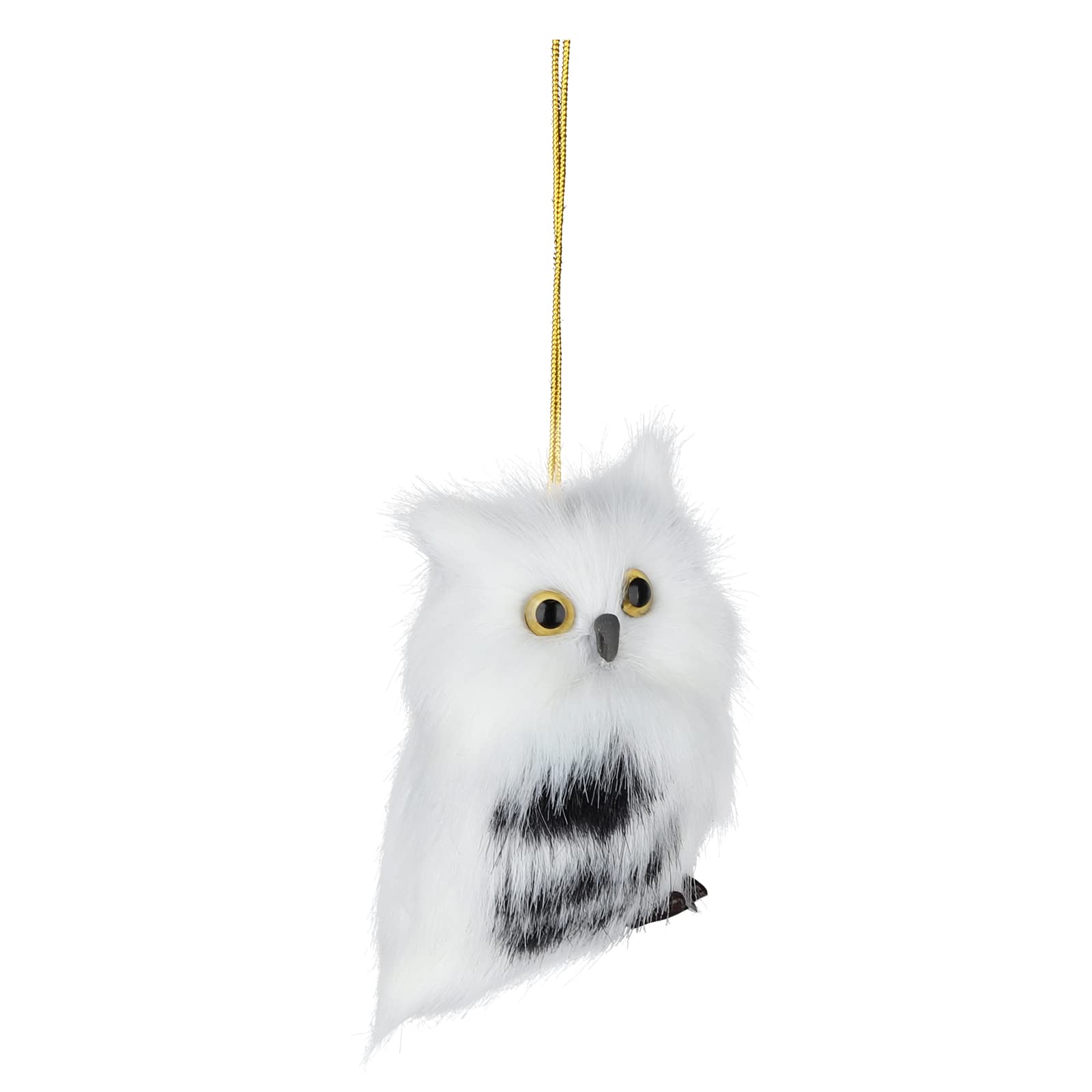 Plush Animal Christmas Ornament, Faux Fur Animal Hanging Ornament, Cute Animal Ornaments, Christmas Tree Hanging Ornaments, Owl Squirrel Hedgehog Raccoon Deer Backpack Decor (A)