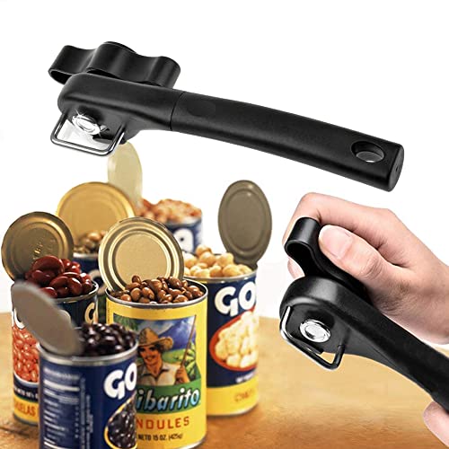 Abrelatas manual profesional abrelatas tapa de corte seguro borde liso lado acero inoxidable para restaurante y cocina Cover