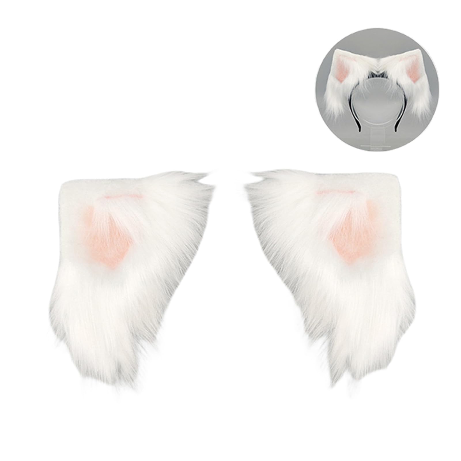 Foxes Cats Ears Headband Electric Animal Ears Headband Movable Cats Ear Headwear Halloween Cosplay Costume Accessories Rechargeable Animal Ears Headband