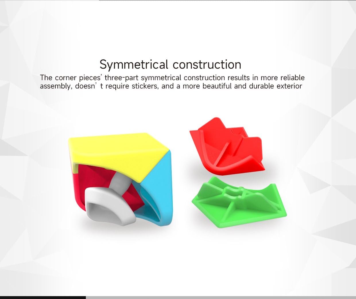 Logica Gochi - Cubo Magico 2x2 Qidi S2 Senza Adesivi - Speedcubing - Cubo per principianti - Puzzle logico - Cubo professionale