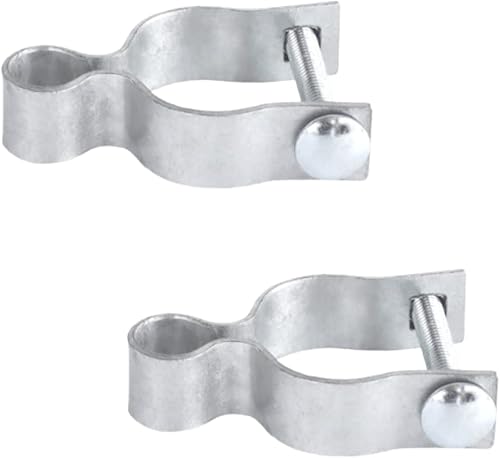Bisagra de marco de valla de acero prensado con perno - (1-38 pulgadas) (paquete de 2)