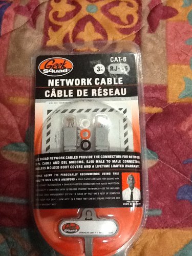 Cable de red Geek Squad CAT-6 RJ-45 0.91 m miniatura 1