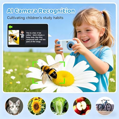Cámara digital para niños con pantalla táctil de 4 pulgadas miniatura 3