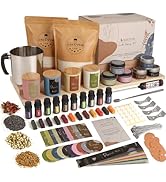 Salzoyart Candle Making Kit For Adults- | Soy Candle Making Kit Candle Making Kits Uk Wax Melt Making Kit With Wax Melts Mould Candle Mould Scents Colour Blocks Med Uk