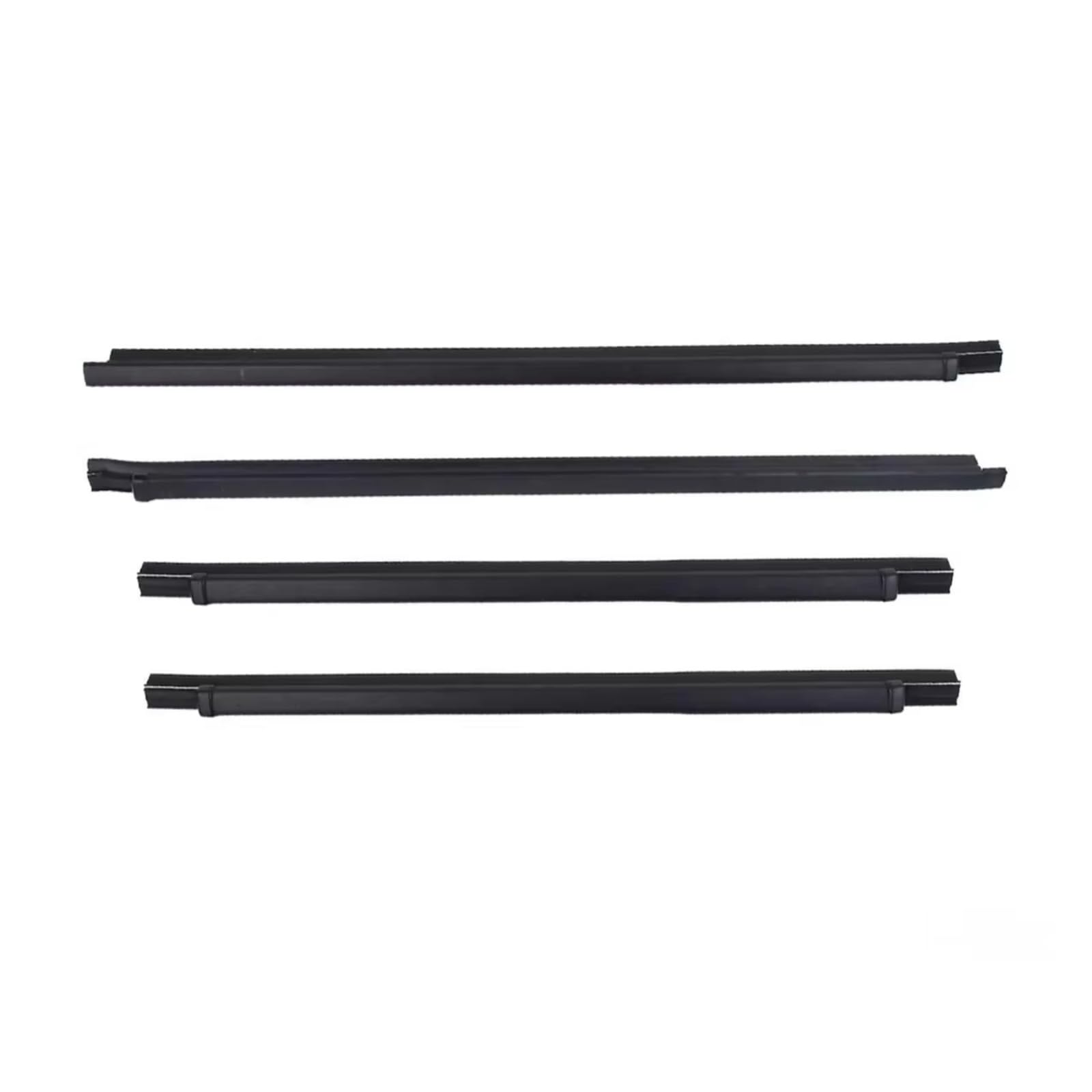 for Toyota for Hilux 4DR 4-Door 1998-2004 4 X Outer Windows Rubber Weatherstrip Waterproof Pressure Sealing Belt Moulding Trim Car Door Seal Protector