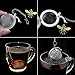 Stainless Steel Mesh Tea Infuser, 2.1 inch Tea Ball with Honey Bee Pendant Tea Strainer Tea Diffuser Tea Steeper for Filtering Tea,Tea Infusers for Loose Tea (Bee, 2PC)