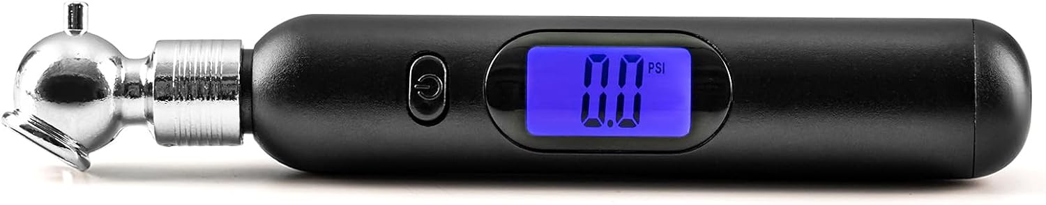 Digital Tire Pressure Gauge, 5-100PSI 4 Settings Pencil Tire Gauge with Backlit LCD Display, Accurate Air Pressure Gauges for Cars Trucks Motorcycles Bicycles, Car Accessories