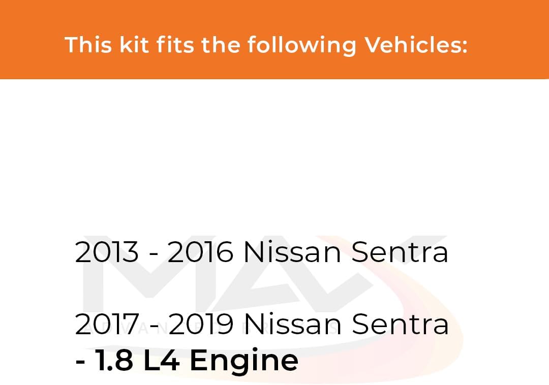 MAX Advanced Brakes - Front Brake Pads and Rotors for 2013-2019 Nissan Sentra| Carbon Ceramic Pads| Brake and Rotor Kit