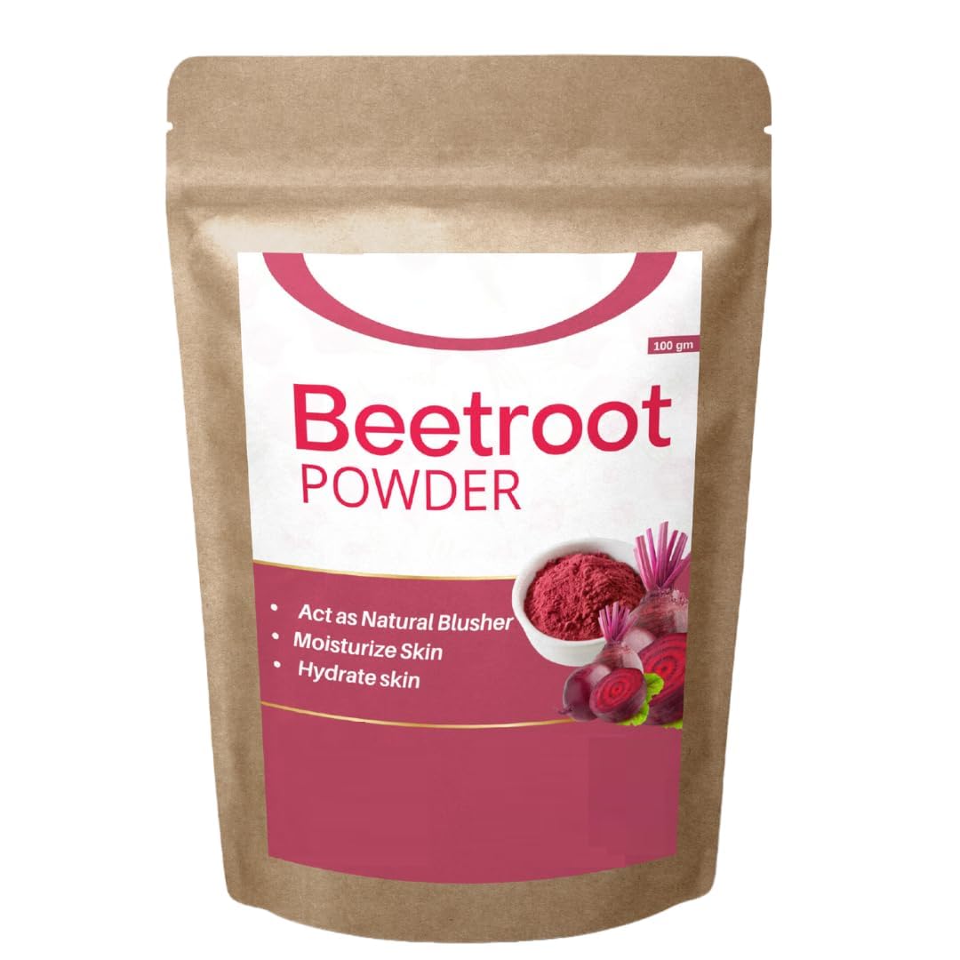 Organic Beet-root Powder For Face Skin Hair And Lips- 100 Gram