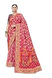 Monjolika Fashion Women’s Pure Kanjivaram Style Heavy Pallu Work Banarasi Silk