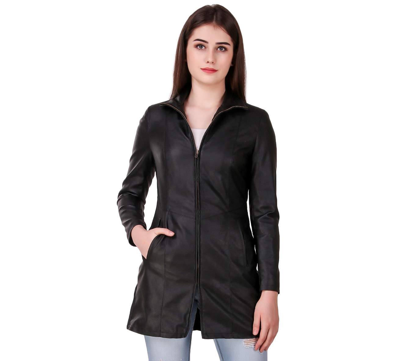 leather retail Women's Textured Regular Jacket-picture-15
