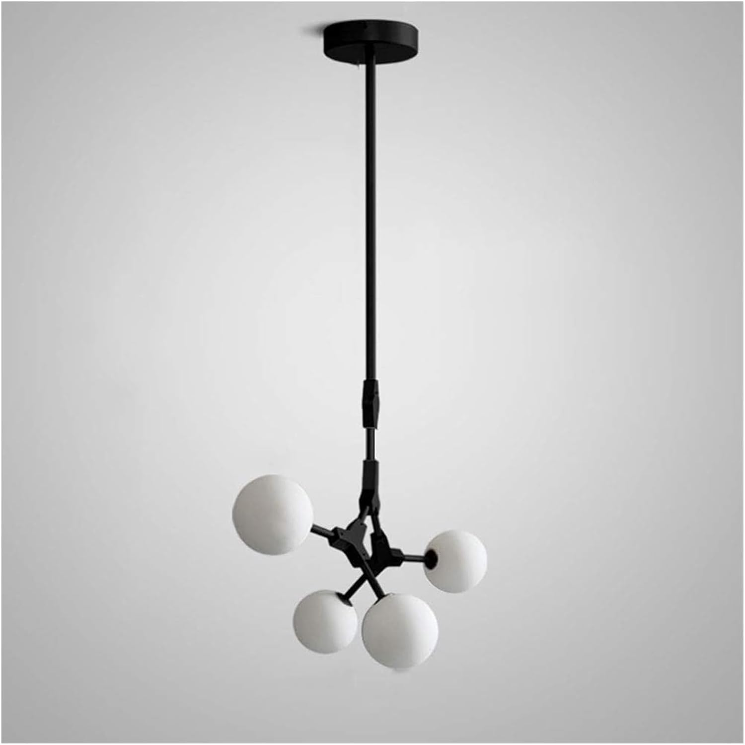 HYJAUSXB Indoor Led Ceiling Pendant, Chandeliers Molecular Chandelier White Glass Globe Lampshade Pendant Light Adjustable Height Luxury,Foyer