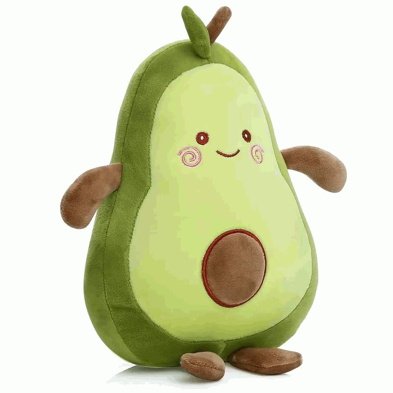 BABYZOCO Aguacate de Peluche, Avocuddle, Peluche Aguacate, Muñeco de Aguacate, Aguacate de Juguete, Aguacate Abrazable, Aguacate pequeño Suave, 35 cm Altura, Color Verde