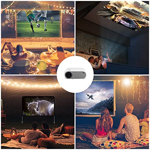Projector And Screen,Projector With Wifi And Bluetooth&Projector Screen With Stand 100 Inch Build Home Theater Portable Use For Indoor Party,Match,Gaming,Moving Night #TOP7