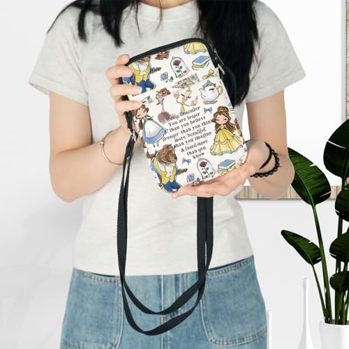 LEVLO Princess Crossbody Bag Fairy Tales Fans Gift Fairy Tales Shoulder Bag Cartoon Princess Merch3