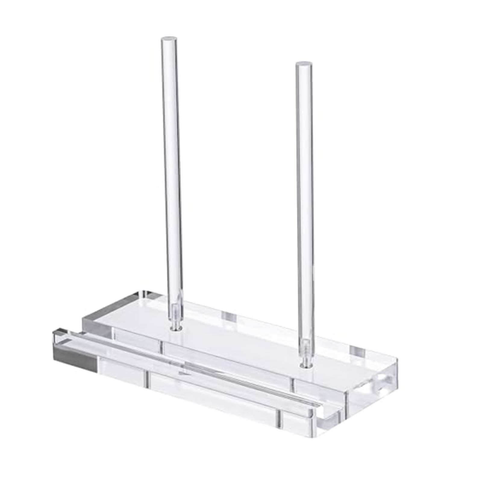 Buxuaaaa Transparency Acrylic Desktop Holder Desktop Display Rack Easy to Use Perfect for Exhibitions Stores & Work Area Use Clear Acrylic Display Stand