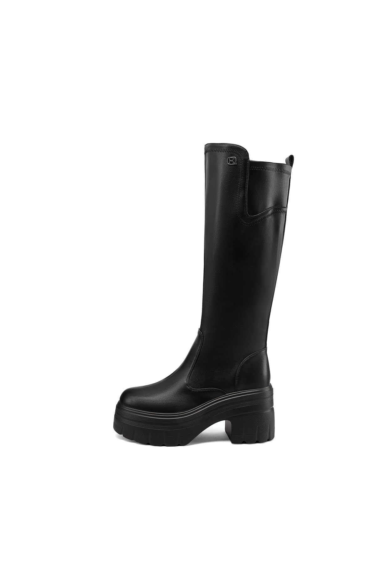 QUEEN HELENA Stivali Alti Donna con Tacco Largo X35-87