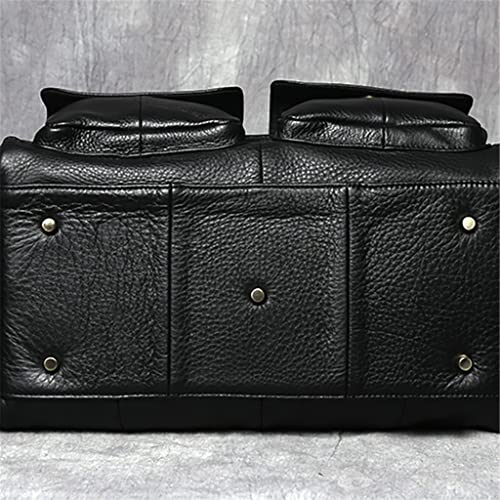 Men's Hand Luggage Bag Travel Bag Genuine Leather Large Capacity Single Shoulder Messenger For 14 Inch Laptop2